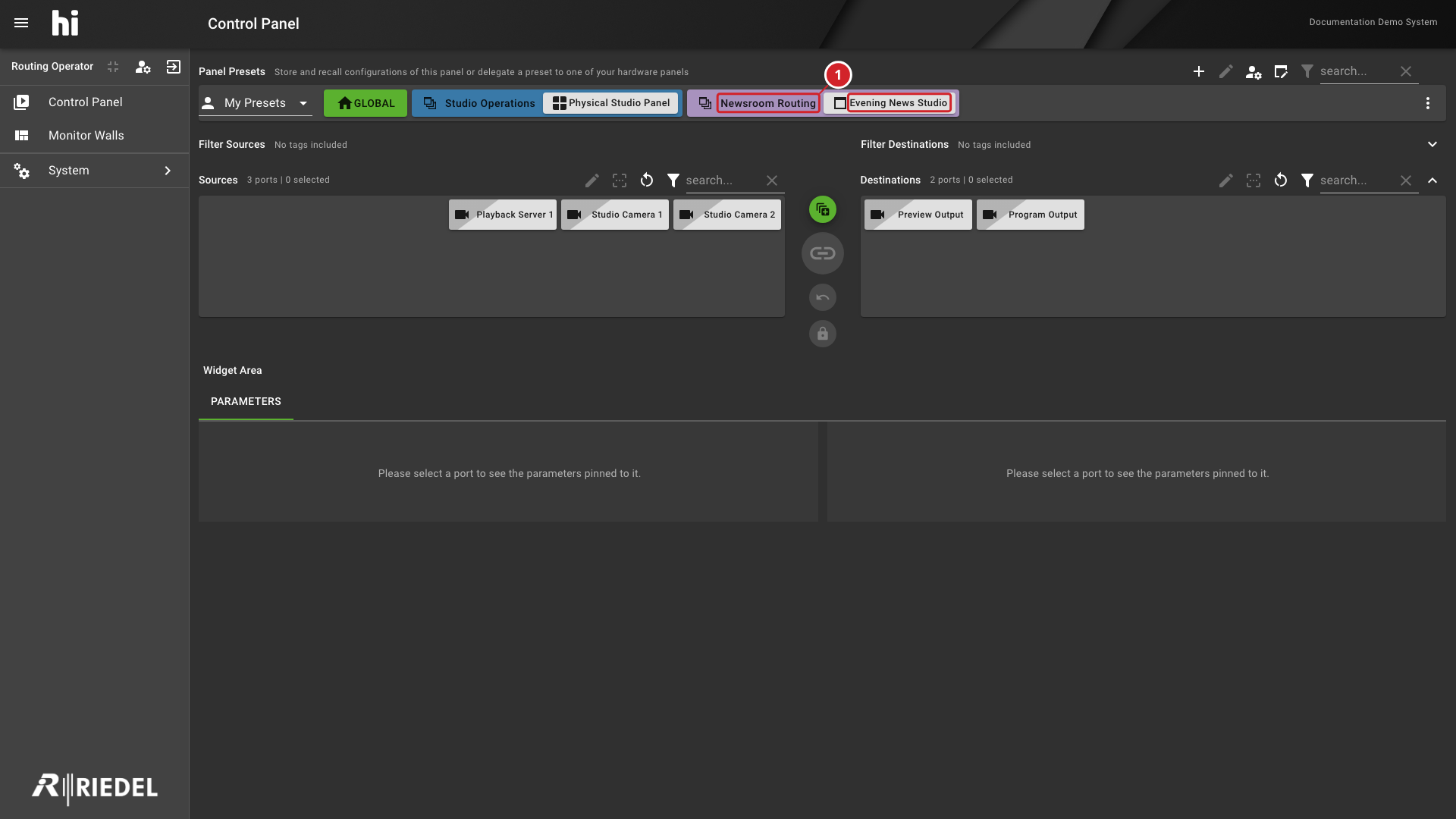 Expanded Newsroom Routing Group and Its Preset
