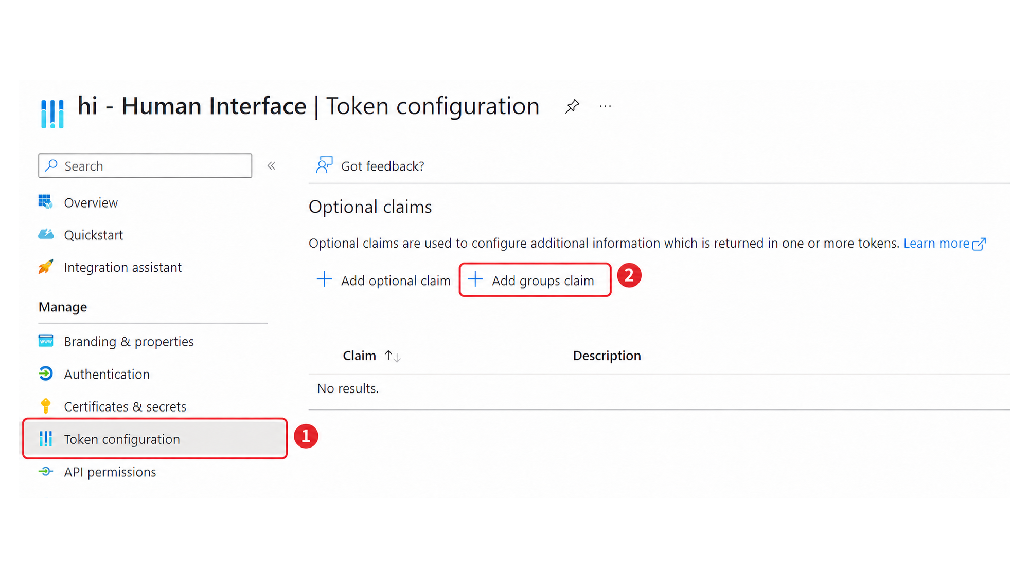 Microsoft Entra ID Token Configuration with Add Groups Claim