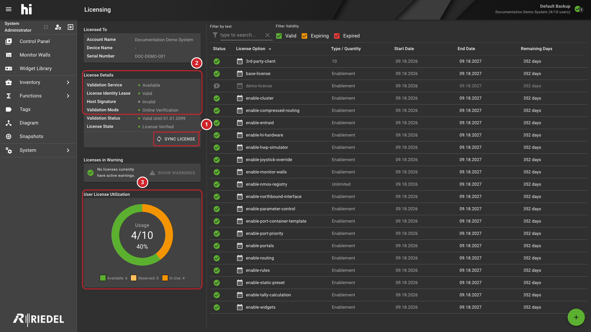 Online License Sync and Updated Entitlements